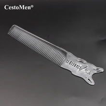 CestoMen прозрачная кристальная парикмахерская расческа, Парикмахерская Машинка для стрижки волос, профессиональная расческа, прозрачные пластиковые расчески для стрижки волос