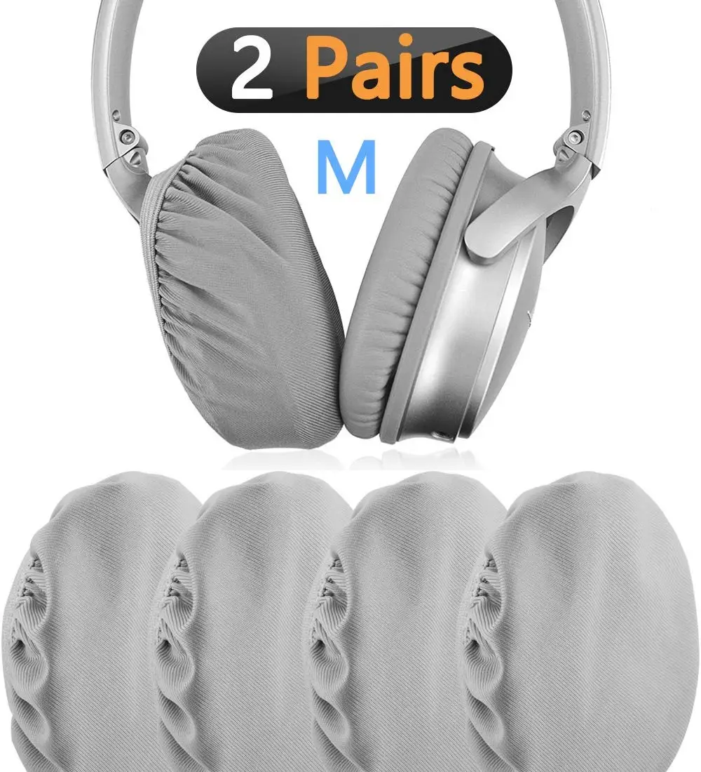 2 пары гибкий тканевый наушник/растягивающийся и моющийся санитарный наушник протекторы. В розницу Подходит для от " до 4" через наушники-вкладыши гарнитура подушечки для наушников