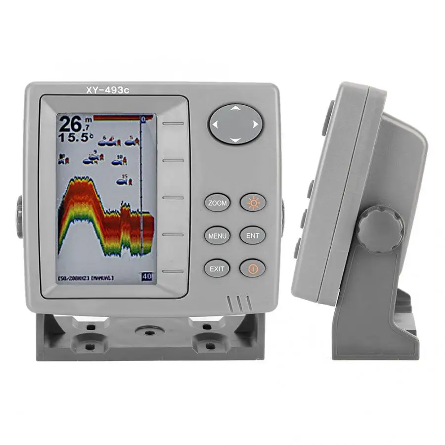 1 набор, 4,3 дюймов, цветной дисплей, рыболокатор, детектор глубокой воды, датчик для gps лодки, 3 вида подсветки, дисплей, Новинка