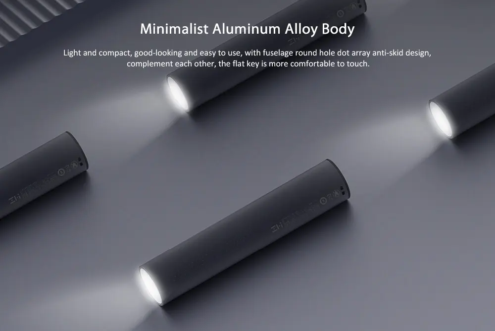 Xiaomi ZMI  LED flashlight power bank Support USB Charge For iphone Samsung Huawei Flashlight 5000mAh Torch Ultra Bright Light (10)