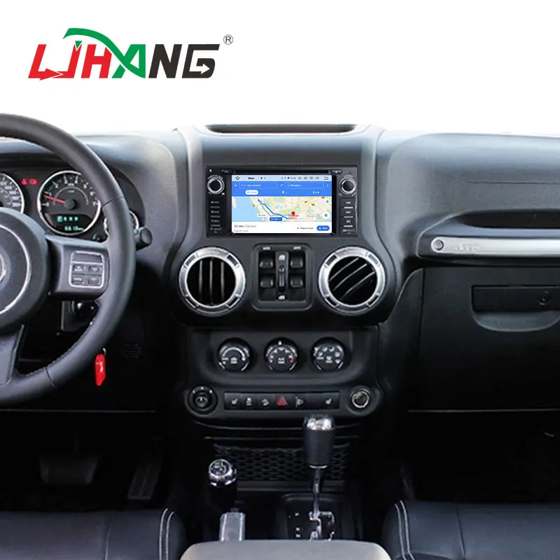 LJHANG 1 Din Android 10 машинный DVD проигрыватель для JEEP Wrangler Компас Grand Cherokee Commander Dodge GPS
