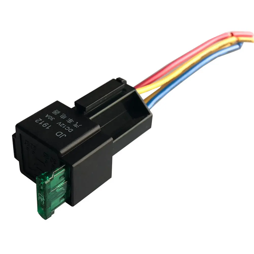 12V реле аксессуар 30A 4-контактный электронный плавленого предохранители автомобильный держатель на включение/выключение с гнездо автомобильного