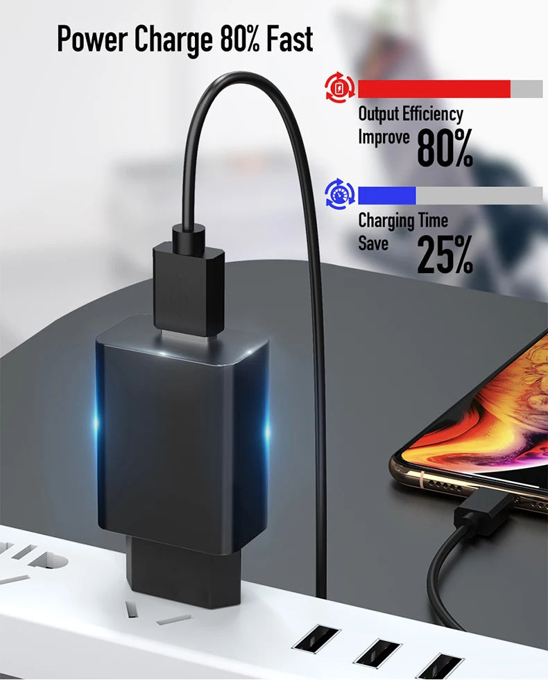 HKHUIBANG Быстрая зарядка QC 3,0 USB 18 Вт USB зарядное устройство для iPhone samsung huawei Xiaomi Мобильный телефон зарядное устройство Портативный адаптер для путешествий