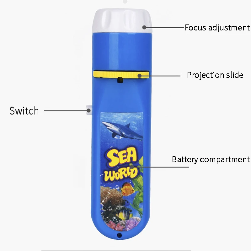 Novelty Toys Parent-child Interaction Puzzle Early Education Luminous Toy Animal Dinosaur Child Slide Projector Lamp Kids Toys Flashlight Projector Toy Led Sensory Toys