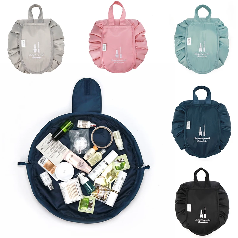 

Large-capacity Drawstring cosmetic bag travel Makeup Bag storage bag beam magic Pouch Organizer Toiletry Kit Box Wash Bag