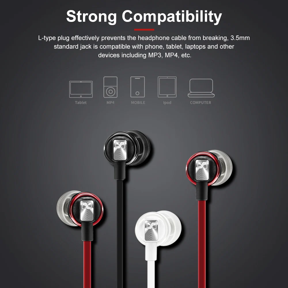 Sennheiser Cx3 00 ディープバスステレオヘッドセット 3 5mm スポーツイヤホン Iphoneおよびandroid用hd解像度ヘッドフォン Aliexpress パソコン オフィス