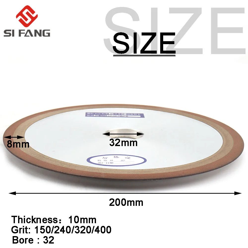 125/150/180/200MM Diamond Grinding Wheel Resin Bonded Disc Grinder Cutter for Milling Cutter Power Abrasive