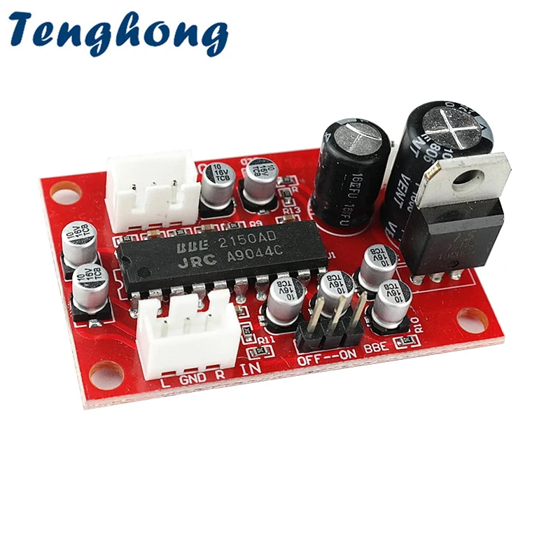 Tenghong NJM2150 BBE Tone Preamplifier Board Treble Bass Sound Effect Exciter Boosts For Audio Home Theater Amplifier Board DIY tone board vims edition hi res audio board hi fi xmos es9038q2m gpio header ktone v 001