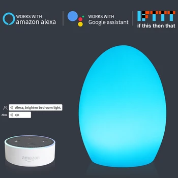 

Decorate LED Night Light Colorful Egg Type USB Charging Night Lights Smart Control Color Adjustable Baby Child Nursery Lamp