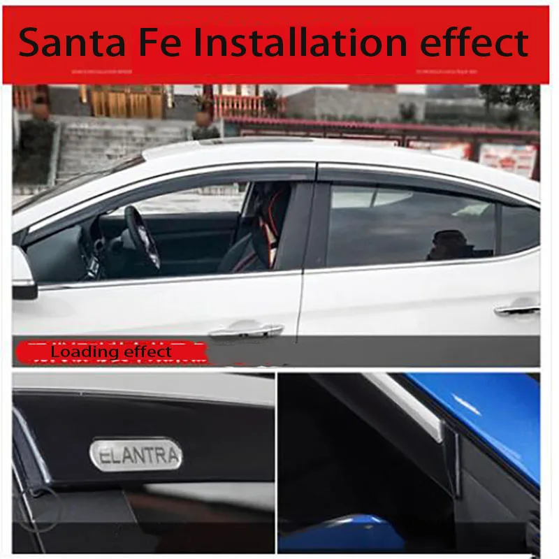 Для HYUNDAI Santa fe дождевик Специальный из нержавеющей стали лобовое стекло завод украшения Аксессуары