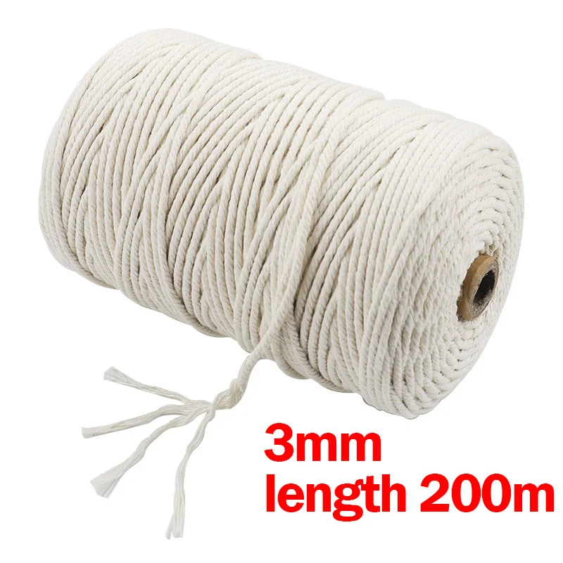 Macrame String White 5mm - 330g