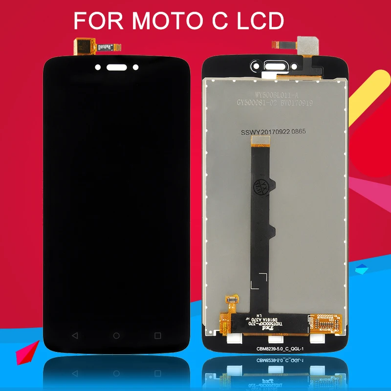 

Dinamico 5.0Inch For MotoRola Moto C Display With Touch Panel XT1750 XT1755 XT1754 LCD Screen Digitizer Assembly With Tools