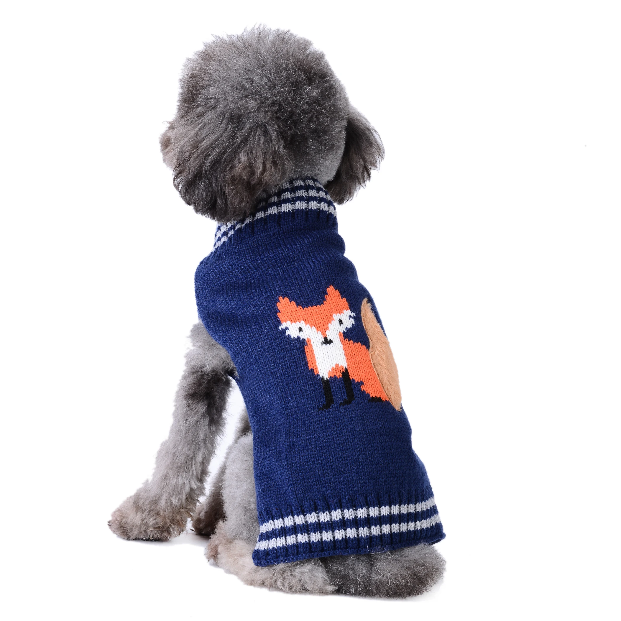 Зимняя одежда для собак, теплый Рождественский свитер со снеговиком и мультяшными животными для маленьких собак, Джерси, пальто для щенков из Перро таксы, XS-XL
