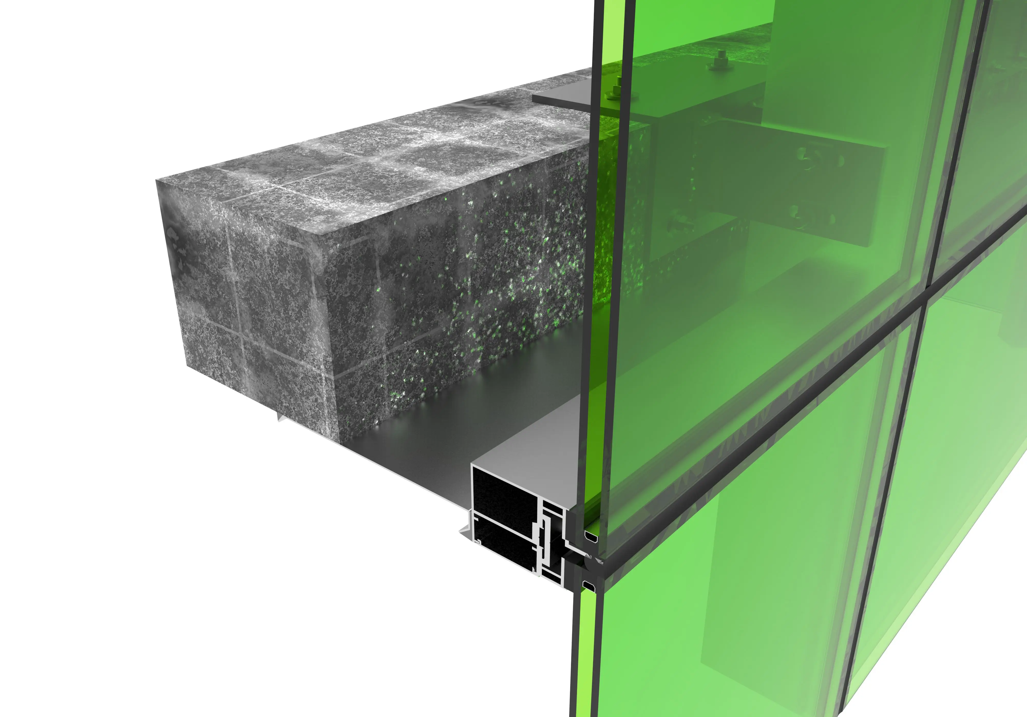 new design type double tempered glass maximum glass size curtain wall of window aluminium curtain wall