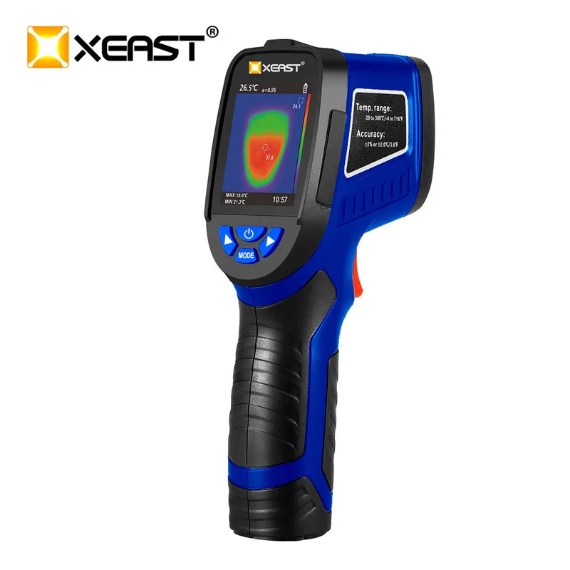 

XEAST XE-26D/XE26/XE27/XE28 2.4 Inch Color Screen Handheld Thermal Imaging Camera Image Come With Ambient Humidity