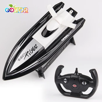 Electric RC Boat Toy 20KM/H 4CH Radio Controlled Speedboat High Speed Mini Speedboat Remote Control Toy RC Ship Model Kids Toys 1