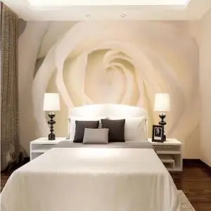 

Custom Any Size 3D Mural Wallpaper Simple Embossed Rose Flower Nordic 3d TV Background Wall Decoration Mural Wallpap