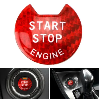 

1PC Start Button Cap Carbon Fiber Engine Push For Infiniti Q50 Q60 QX60 Q70 For Altima Maxima Pathfinder Start Button Cap
