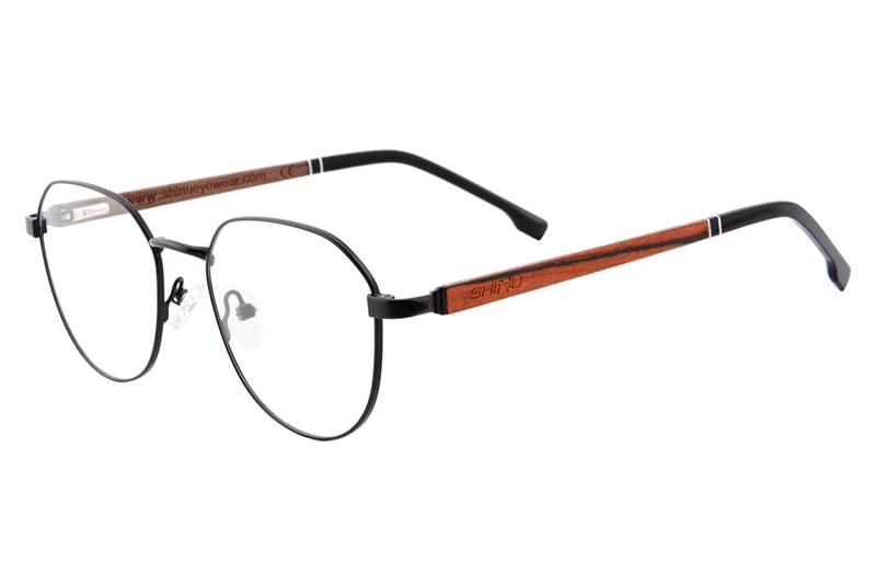 C4 ANTI BLUE UOOUOO Wood glasses frame men women wooden eyeglasses retro square eyewear prescription glasses frame blu ray computer glasses - Цвет оправы: C4 ANTI BLUE