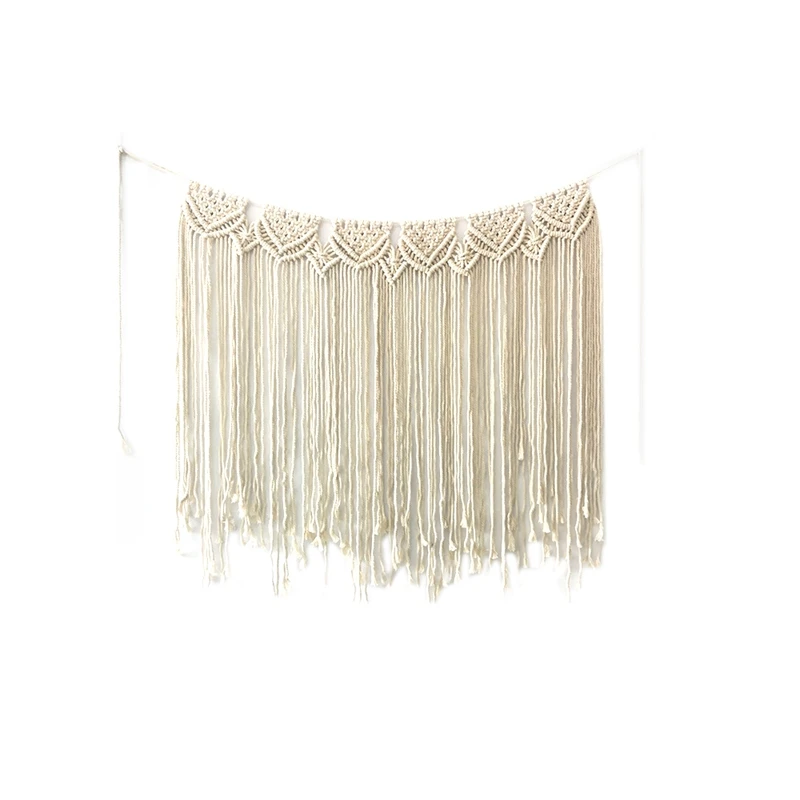 

Macrame Wall Hanging Boho Wedding Hanger Cotton Handmade Wall Art Home Wall Decor,39.3 inch x 33.46 inch