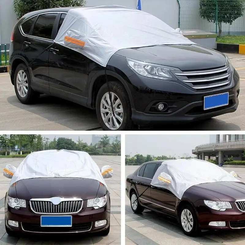 240*180cm Car Windshield Cover Sun Shade Protector Winter Snow Ice Rain Dust Frost Guard Waterproof Protector Cover