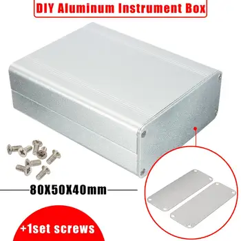 

Meigar Portable Splitted DIY Extruded Aluminum Electronic Box Project Electronic DIY Enclousure Case DIY Tools Packaging Box
