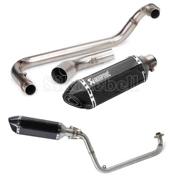 

Akrapovic Exhaust Motorcycle MSX125 Slip-on Escape Moto Exhaust Pipe Muffler With Link Pipe For Honda GROM MSX125 2013-2018