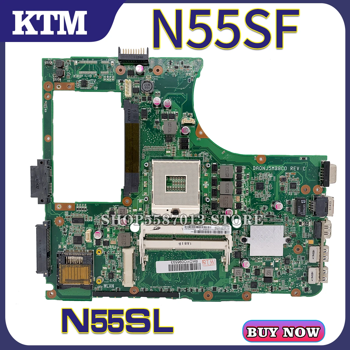 KEFU Motherboards N55S Laptop motherboard for ASUS N55SF N55SL original mainboard 100% Tested | Компьютеры и офис