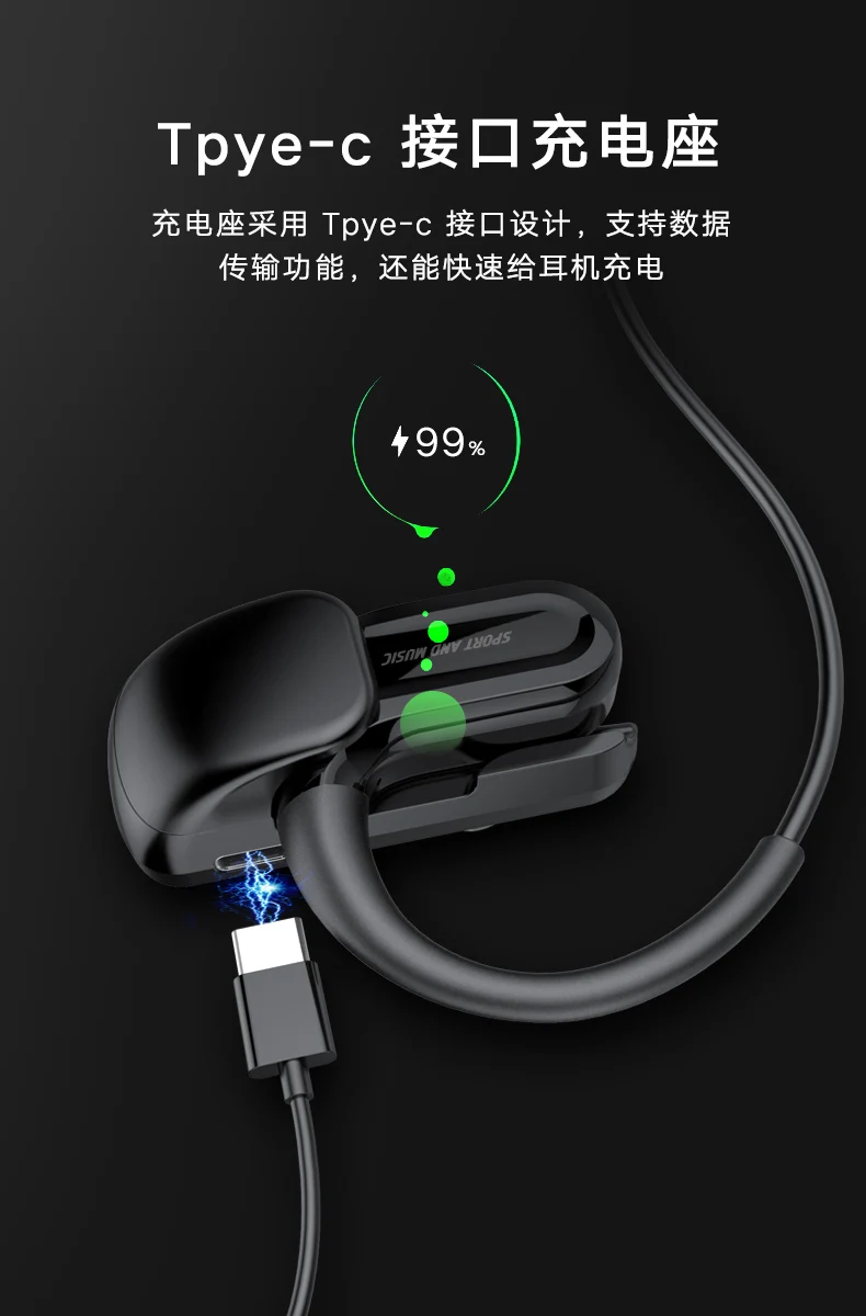 fones de ouvido tpye-c porto de carregamento com microfone fones de ouvido