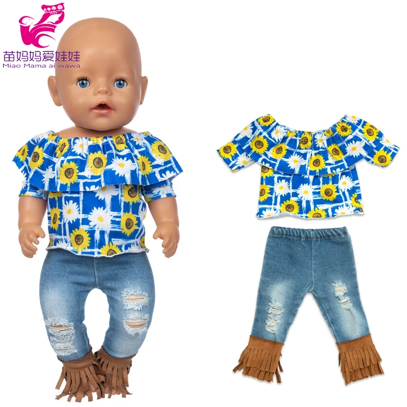 Doll Clothes Tutu Dress Lace 43 Cm for 18 Inch Girl Doll Casual Outfits Toys Wear