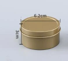 Gold Tinplate jars Candle making supplies Pot Aromatherapy Candle Box Manual Candle Material Science candles Gold jar for candle - Цвет: golden y 6.2 x3cm