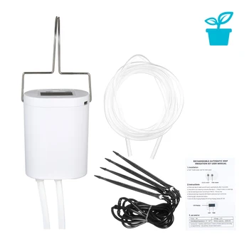 

Automated Watering Device Smart Water Controller Automatically Watering System Drip Irrigation Kit 2000mAh Rechargeable Battery