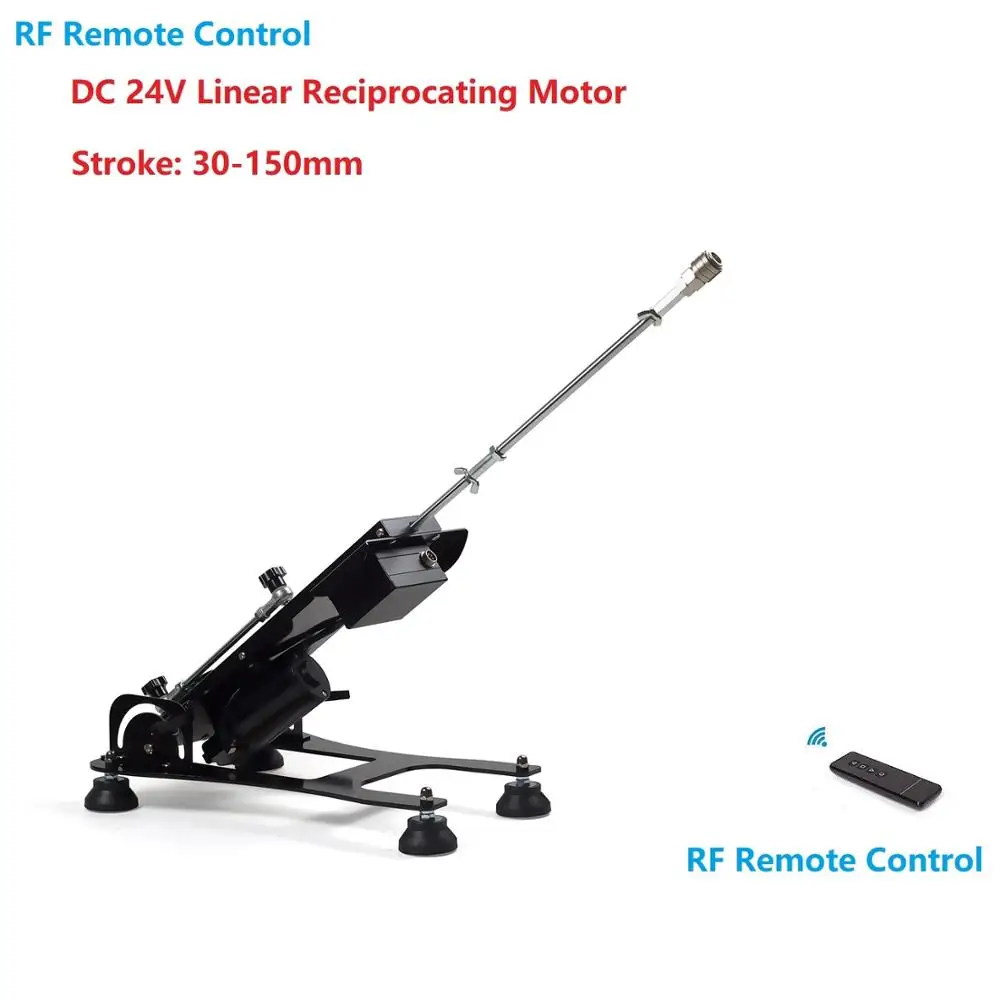 US $287.98 RF Remote Control 24V DIY Multiple Frequency Conversion Telescopic Reciprocating Linear Actuator Motor Adjustable 150mm Stroke