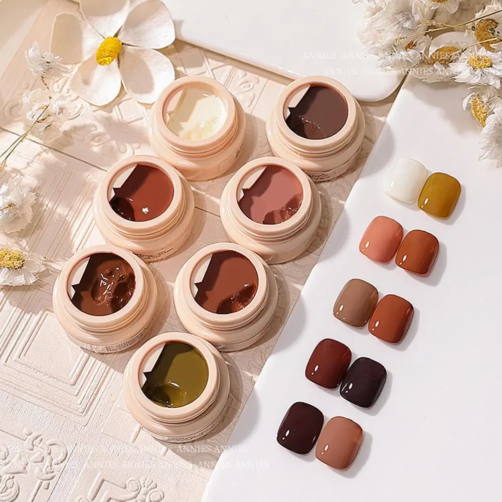 5ml Cream Gel Polish Quick Drying Long Lasting Color Pudding Cream Gel