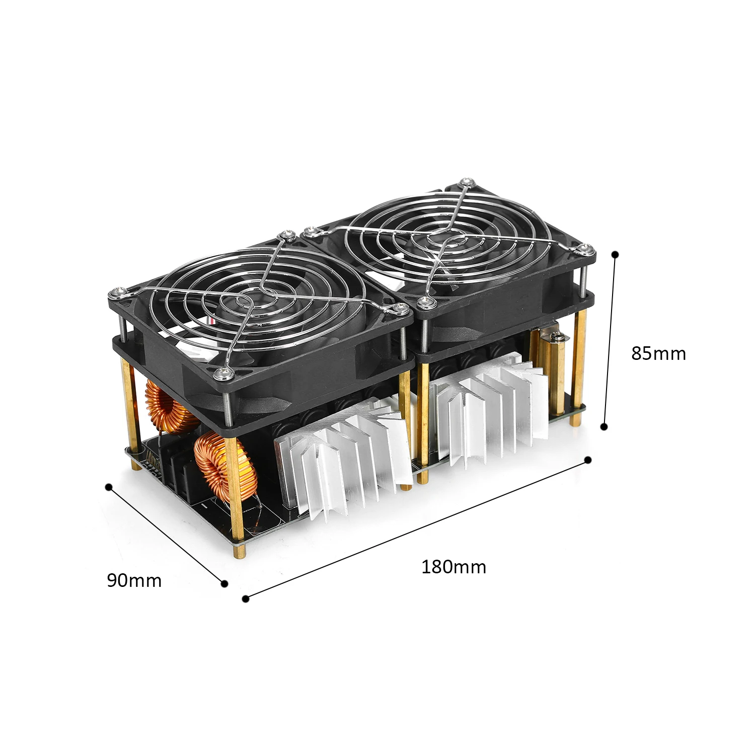 1800W Induction Heater ZVS DIY Induction Heating Board Electronic Durable Low Voltage Module Plate PCB Induction Heater Tool