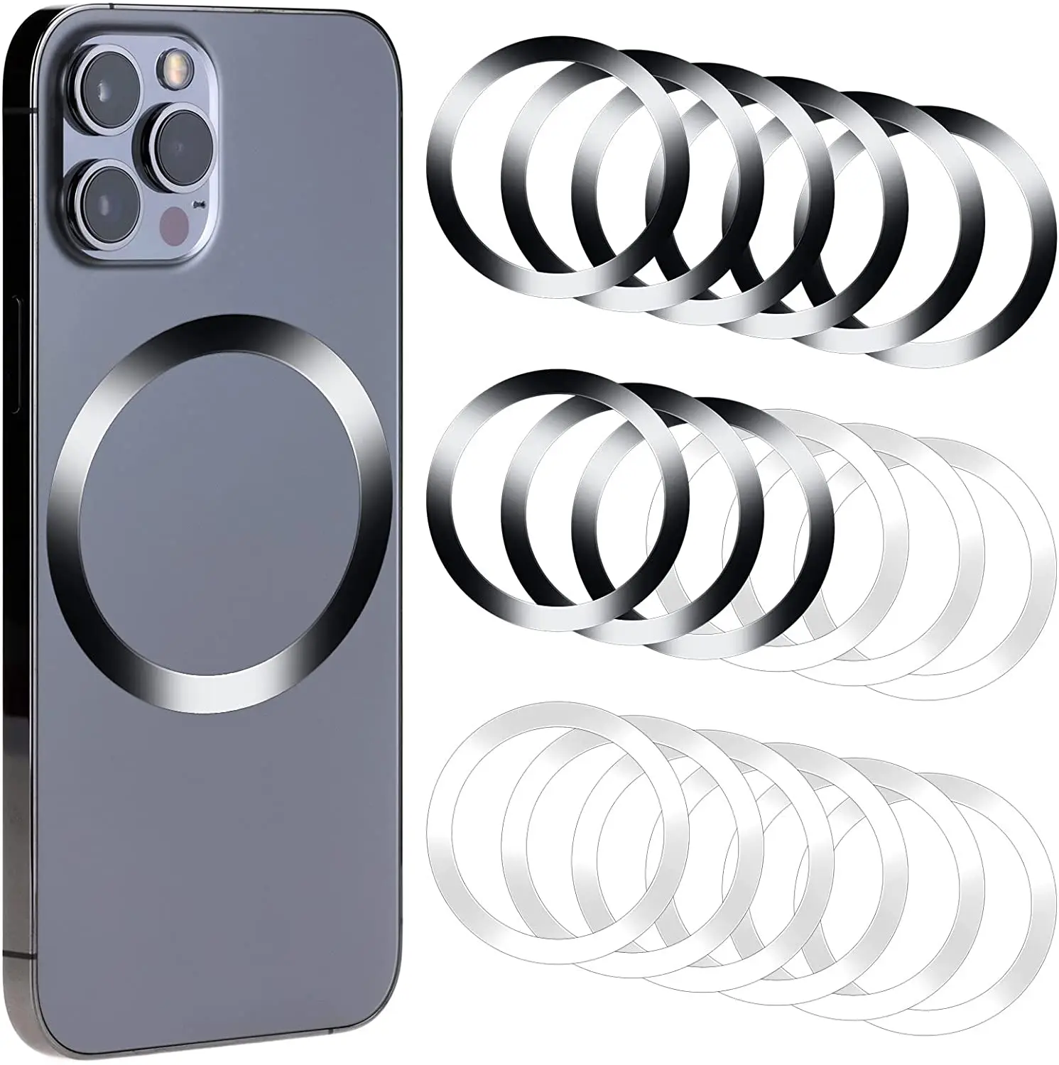 Universal Magnet Ring for Magnetic Phone Holders and Wireless Charging
