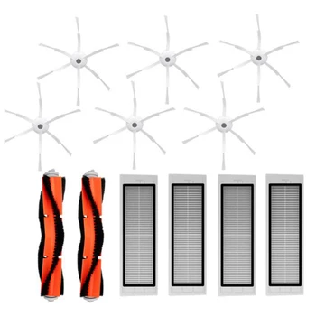 

for Roborock Accessories Pack of 6Pcs Side Brush 4Pcs Hepa Filter 2Pcs Main Brush Suitable for Vacuum Cleaner Roborock S50