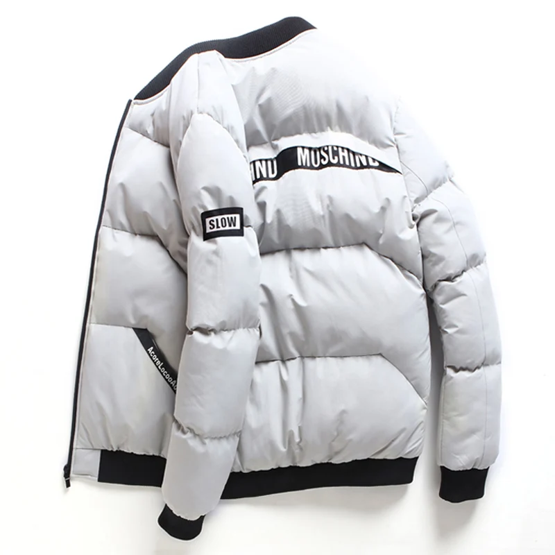 Новинка, зимняя мужская приталенная куртка, куртка, Корейская версия, тренд, модные куртки, Повседневная Уличная Одежда большого размера