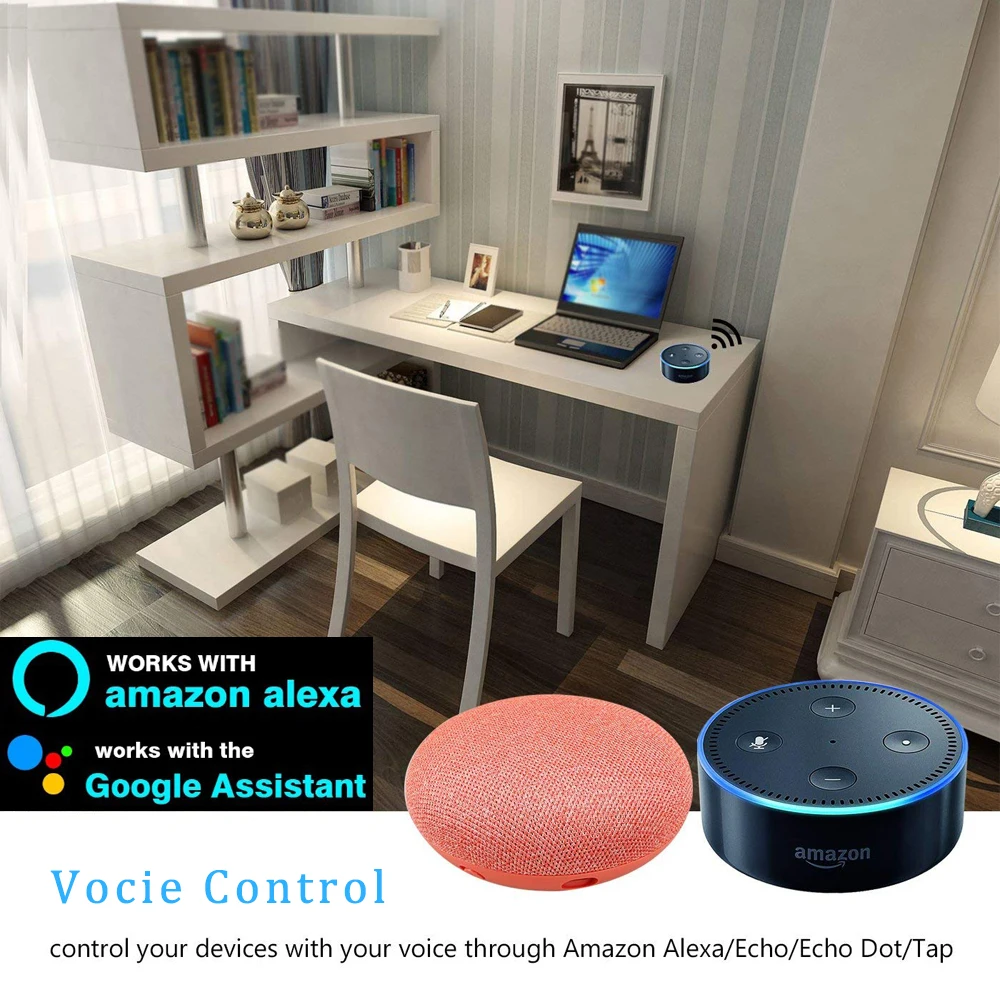 AVATTO смарт разъем Wi Fi розетка с Мощность монитор 16A ЕС RGB Tuya Smart Life выход совместим