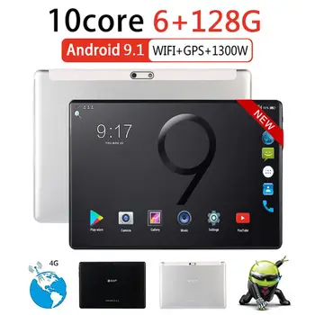 

Sales Android 9.0 Octa Core 3G 4G LTE 10 inch 6G+128GB Tablet PC 2.5D Tempered Glass Tablets 8.0MP Camera WiFi Bluetooth GPS