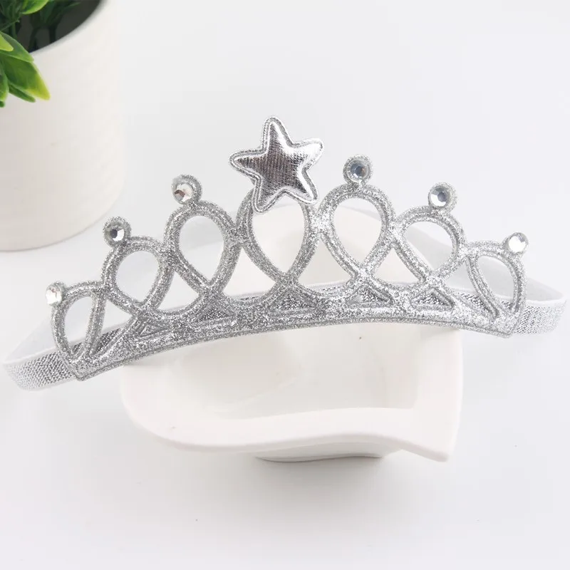Fancy Little Girls Princess Headbands Cute Hairband Kids Crown Headband Gold and silver Hair Band Accessories Glitter