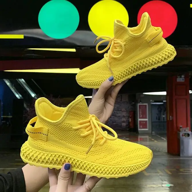 

2019 spring autumn new hot women schoolgirl fashion lace-up flyknit sport casual shoes loafers woman sneakers