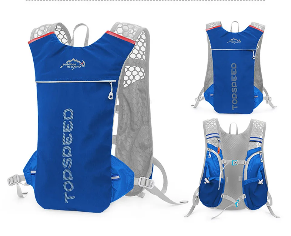 Trail Running5L Ultralight Backpack, Hydration Jogging Vest, Marathon