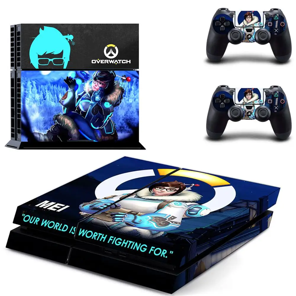 GYTM0430 OW PS 4 стикер s над часами PS4 наклейка Play station 4 виниловые наклейки для кожи Pegatinas для консоли playstation 4 и 2 контроллера - Цвет: GYTM0430