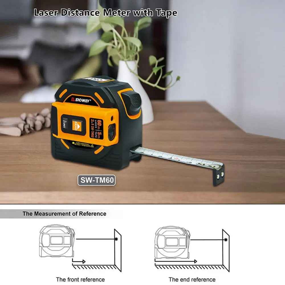 40m/60m Laser Distance Meter Rangefinder Distance Measure Tape Laser Meter Self-Locking Hand Tester Tool Device Range Finder 40m/60m Laser Distance Meter Rangefinder Distance Measure Tape Laser Meter Self-Locking Hand Tester Tool Device Range Finder
