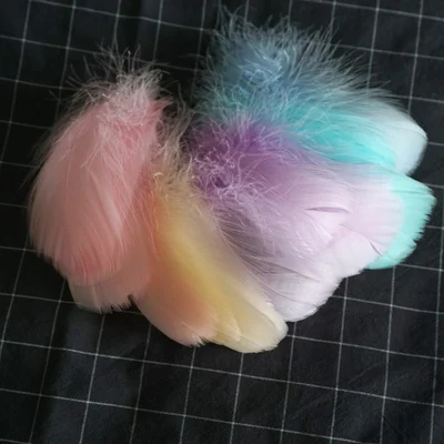 Goose feather M10 Перья индейки Марабу 100 шт пушистый Гусь свадебное платье DIY украшения декоративные принадлежности для рукоделия - Цвет: Goose feather M10