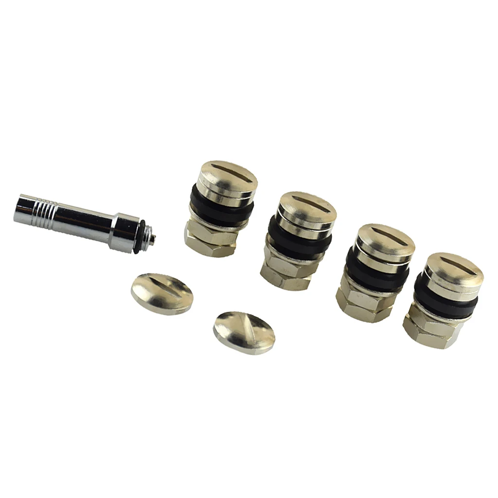 4 Pieces Universal Stealth Ladder Adjust Car Tire Tire Mount Hidden Valve