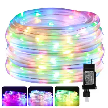 

100LED Christmas String Lights Waterproof LED Fairy Light Outdoor Wedding/Party Garden Decoration Rope Tube 10M LED Garland Lamp