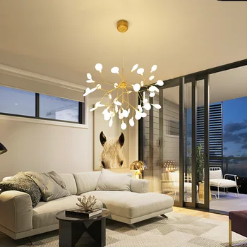 

LED Ceiling Chandelier Lamps Gold Tree Branch Hanging Lamp Lustres for Light Fixtures Living Room Lights Kitchen Lights Ceiling