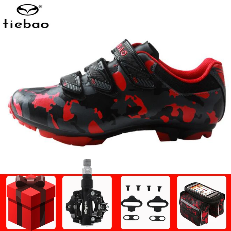 

Tiebao cycling shoes men sapatilha ciclismo mtb add SPD pedal set Self-Locking bicycle riding mountain bike superstar sneakers